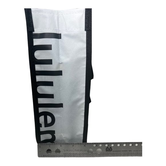 Lululemon Reusable Shopping Beach/Tote Bag Black/White New Large - Picture 9 of 10